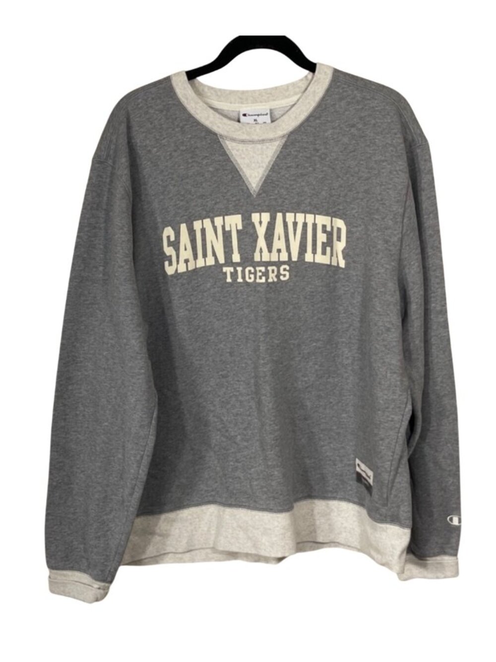 Champion Originals Sweatshirt Saint Xavier Tigers Louisville KY XL Crew Neck Gre